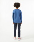 Sweaters - Blauwe sweater met print
