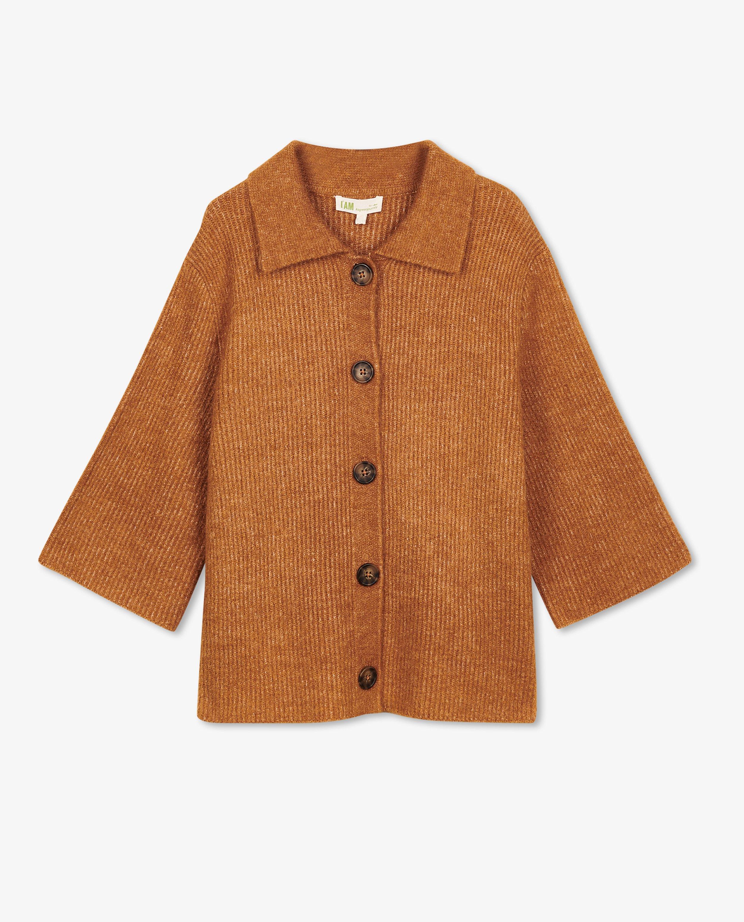 Cardigans - Cardigan beige côtelé