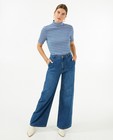 Blauwe jeans, wide leg fit - null - Sora