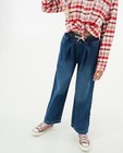 Jeans - Donkerblauwe jeans, wide leg fit