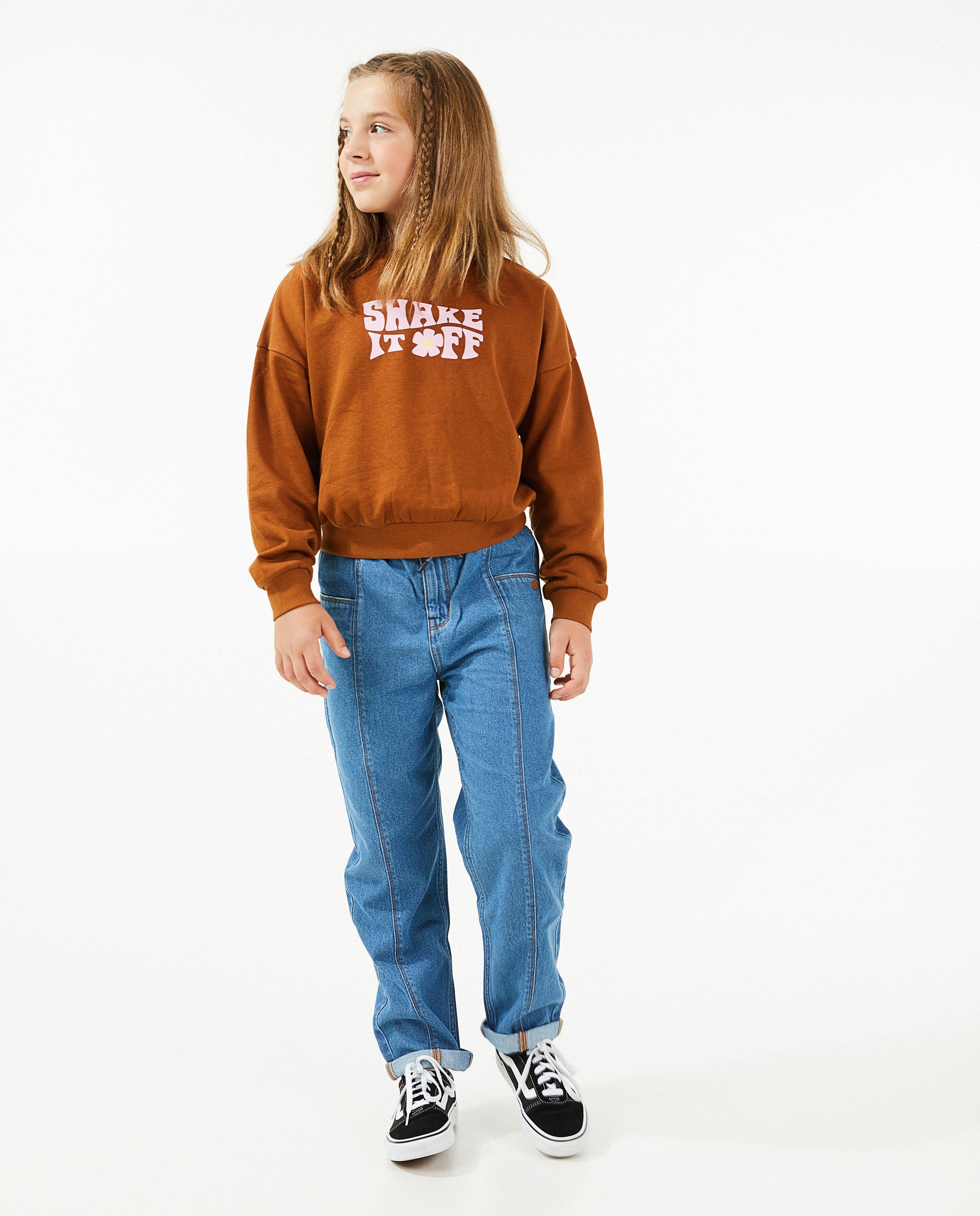 Blauwe jeans met siernaden - null - Like Me