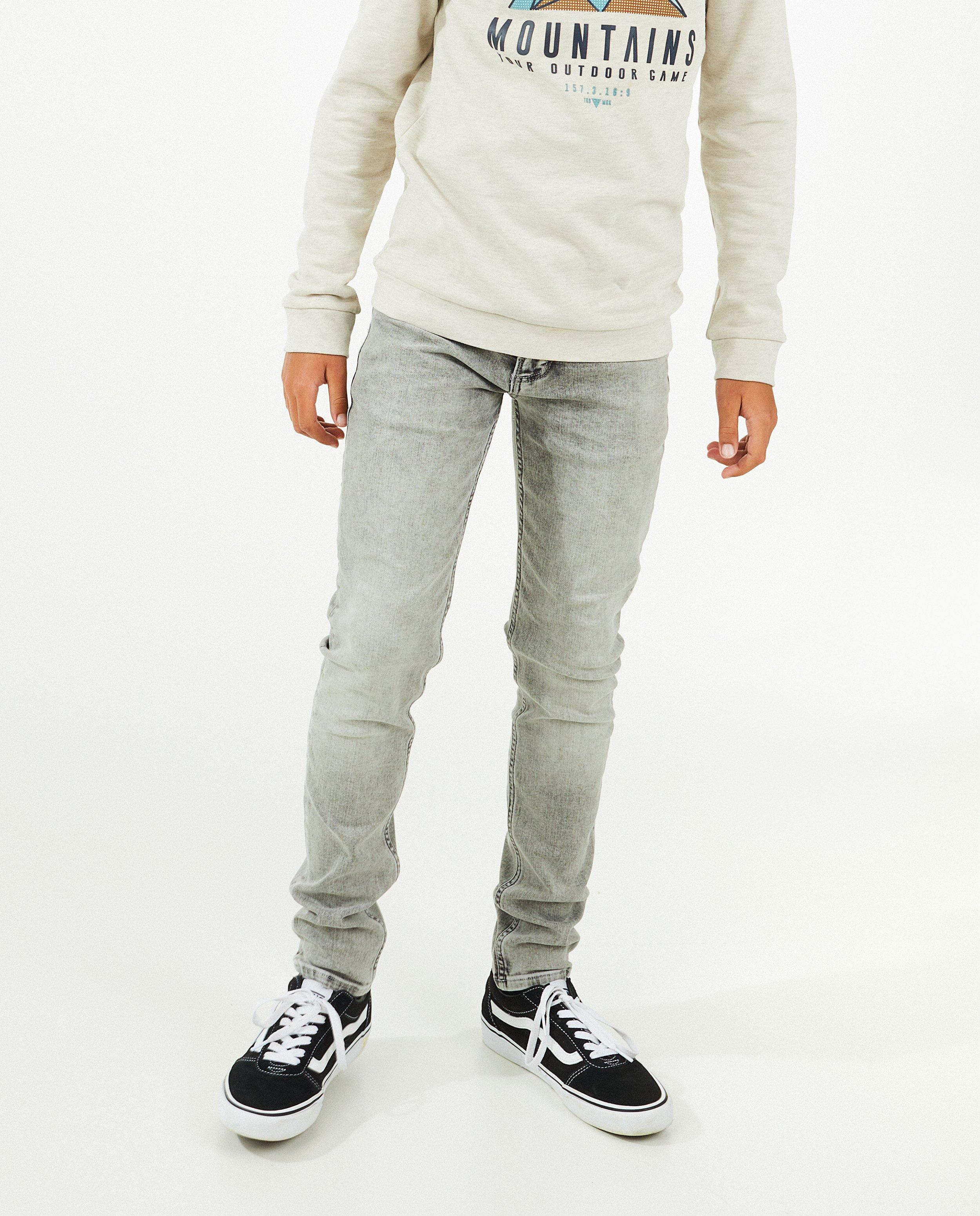 Jeans - Grijze slim jeans