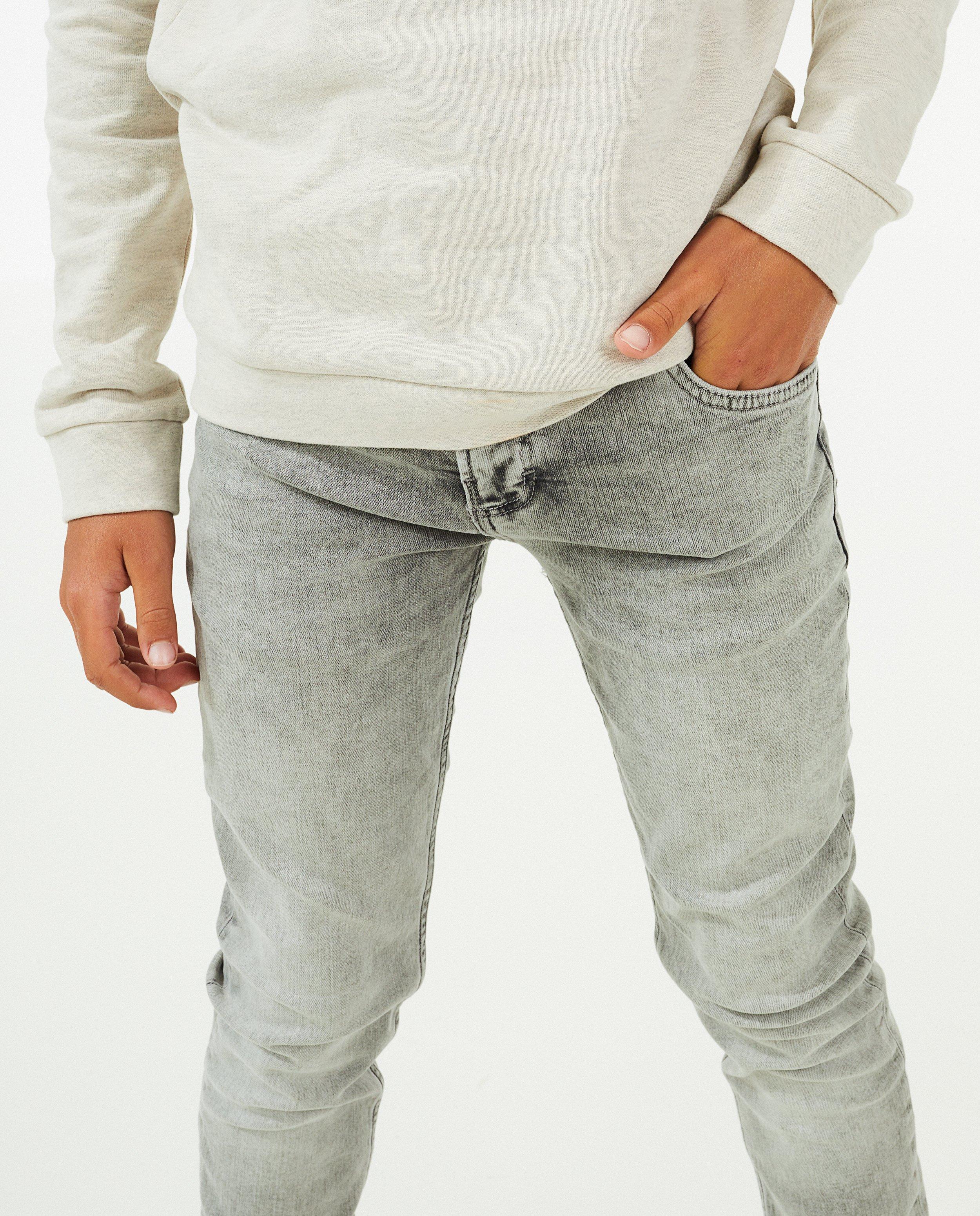 Jeans - Grijze slim jeans