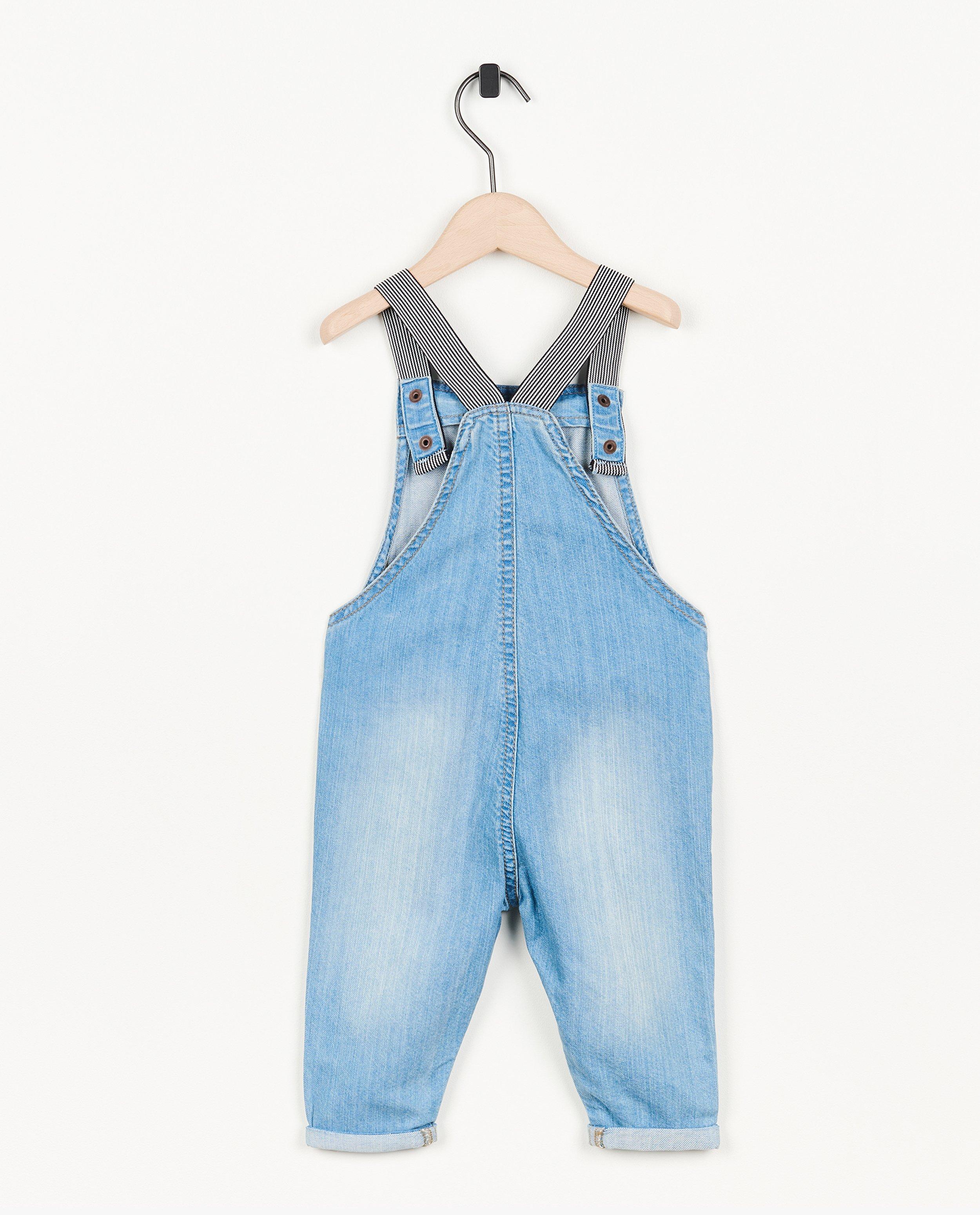 Jeans - Salopette en jeans bleu clair