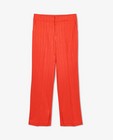 Pantalons - Pantalon rouge habillé avec une structure