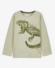 T-shirt vert à manches longues avec imprimé - null - Koko Noko
