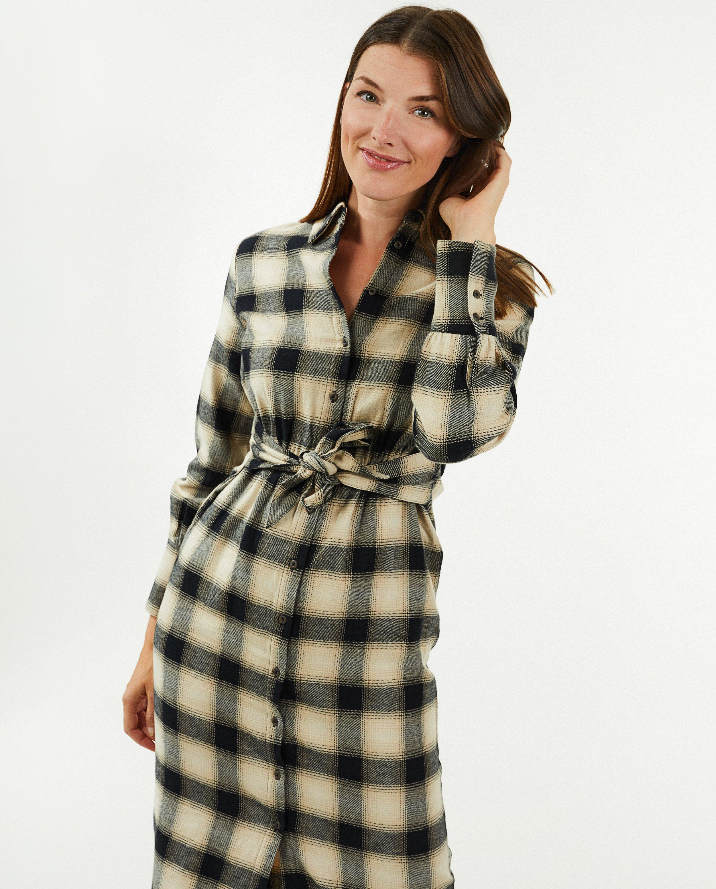Robe en flanelle à carreaux - null - I AM