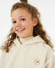 Sweaters - Ecru hoodie met borduursel