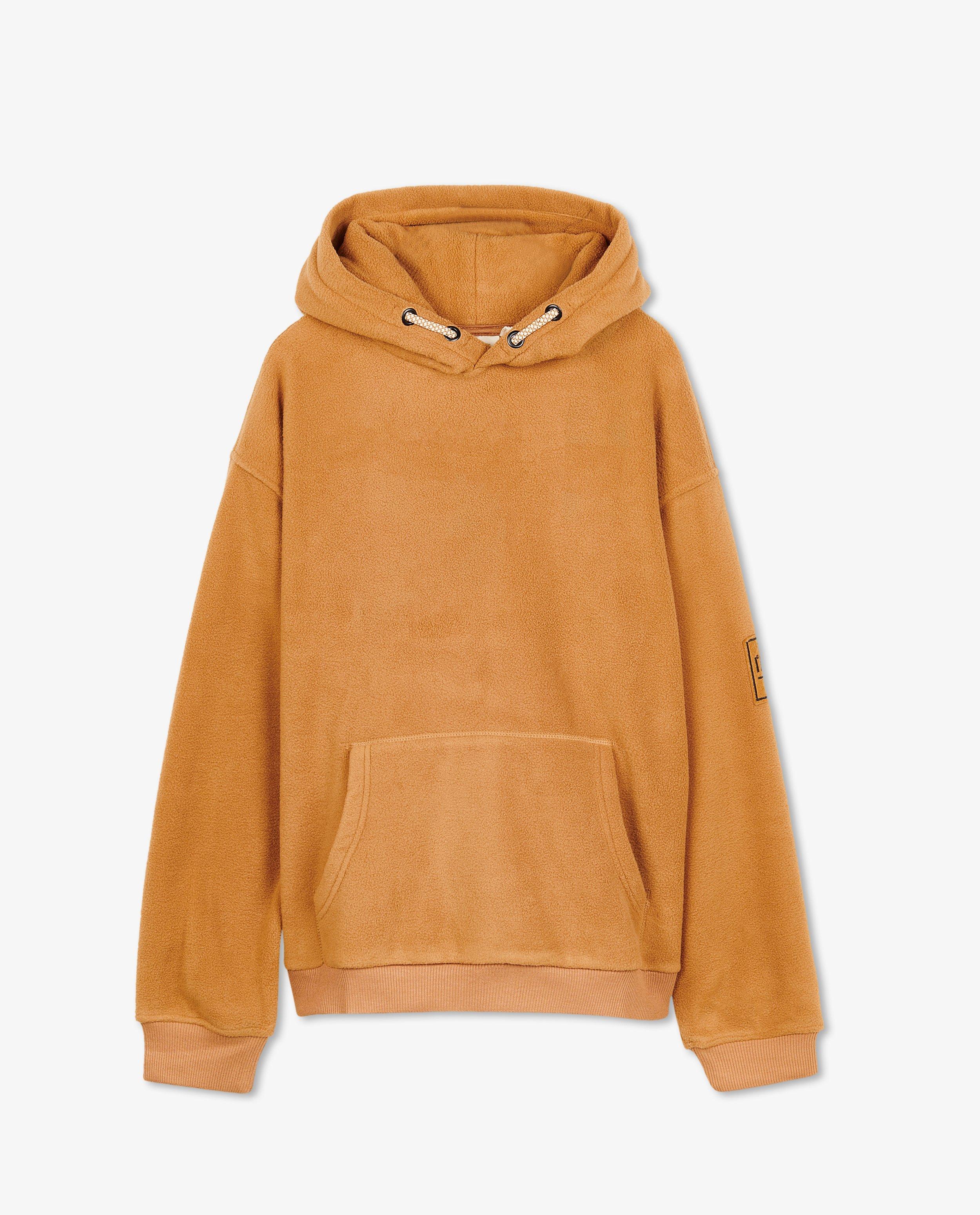 Sweaters - Bruine hoodie van fleece