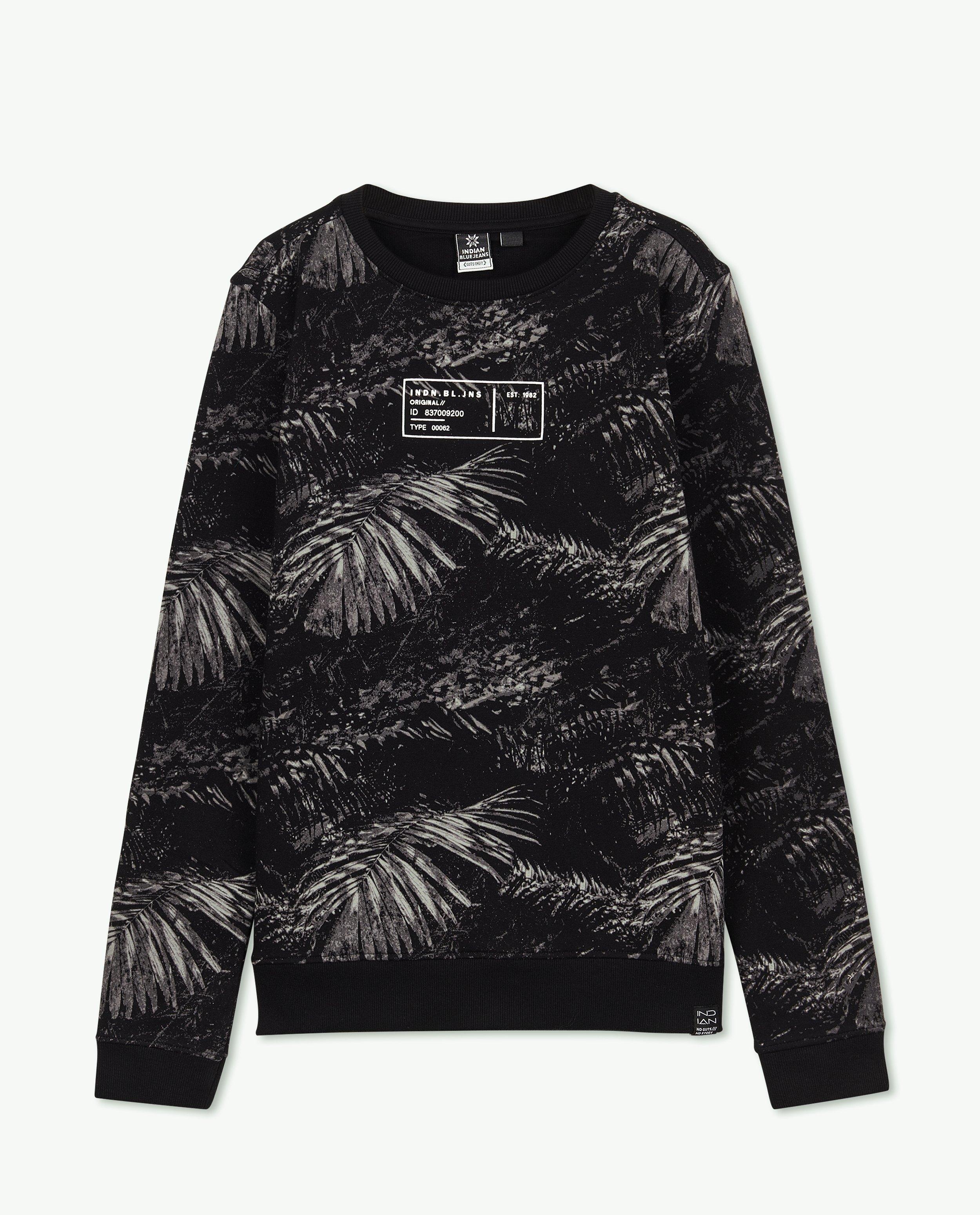 Zwarte sweater met print sale