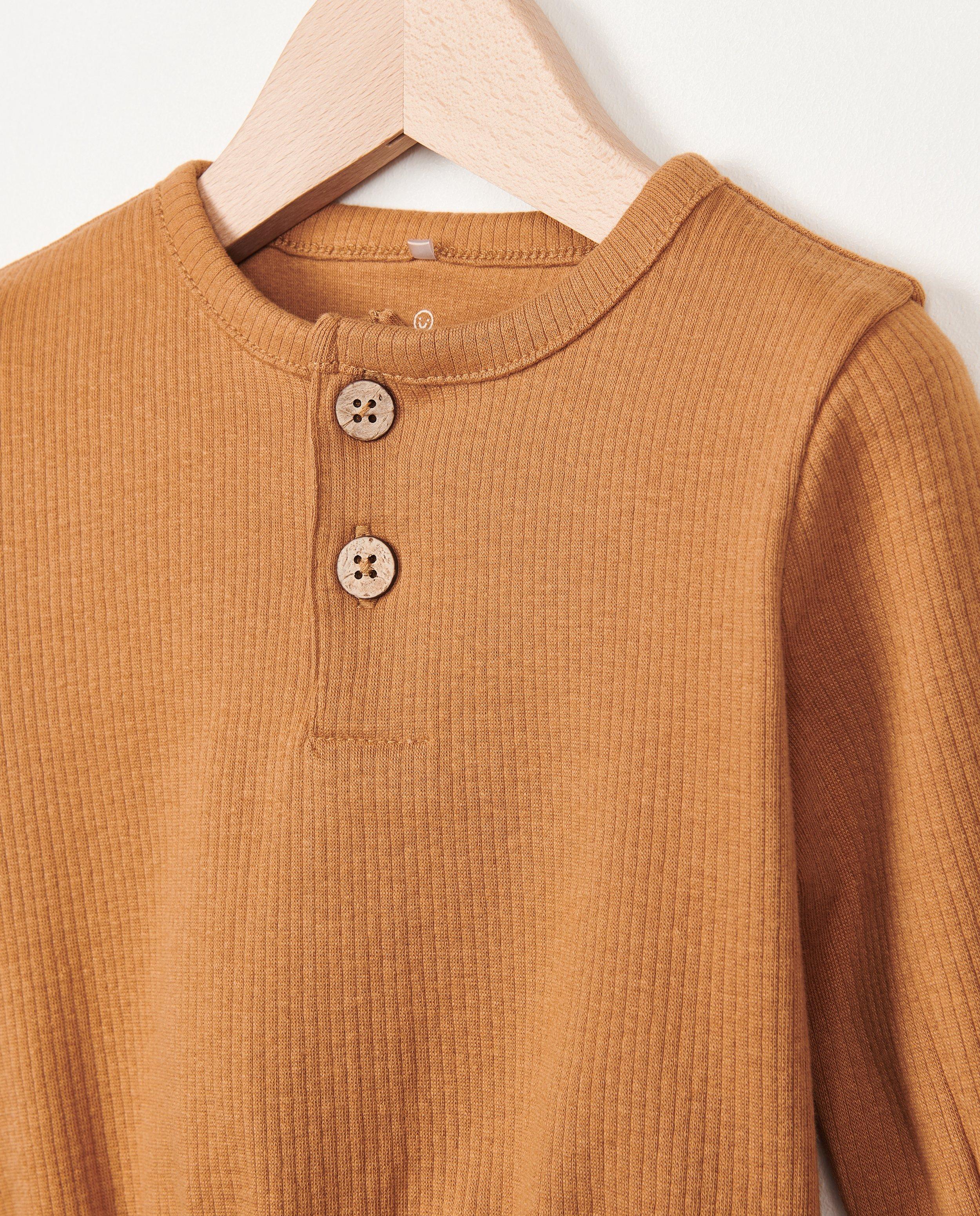 Offwhite sweater met rib - Product Detail - bruin - afbeelding nummer 3
