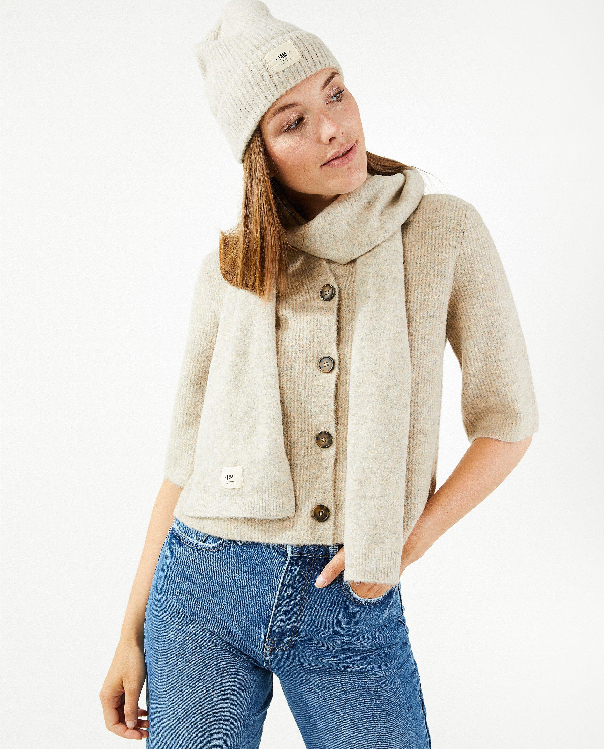 Sjaal in beige, dames - null - I AM