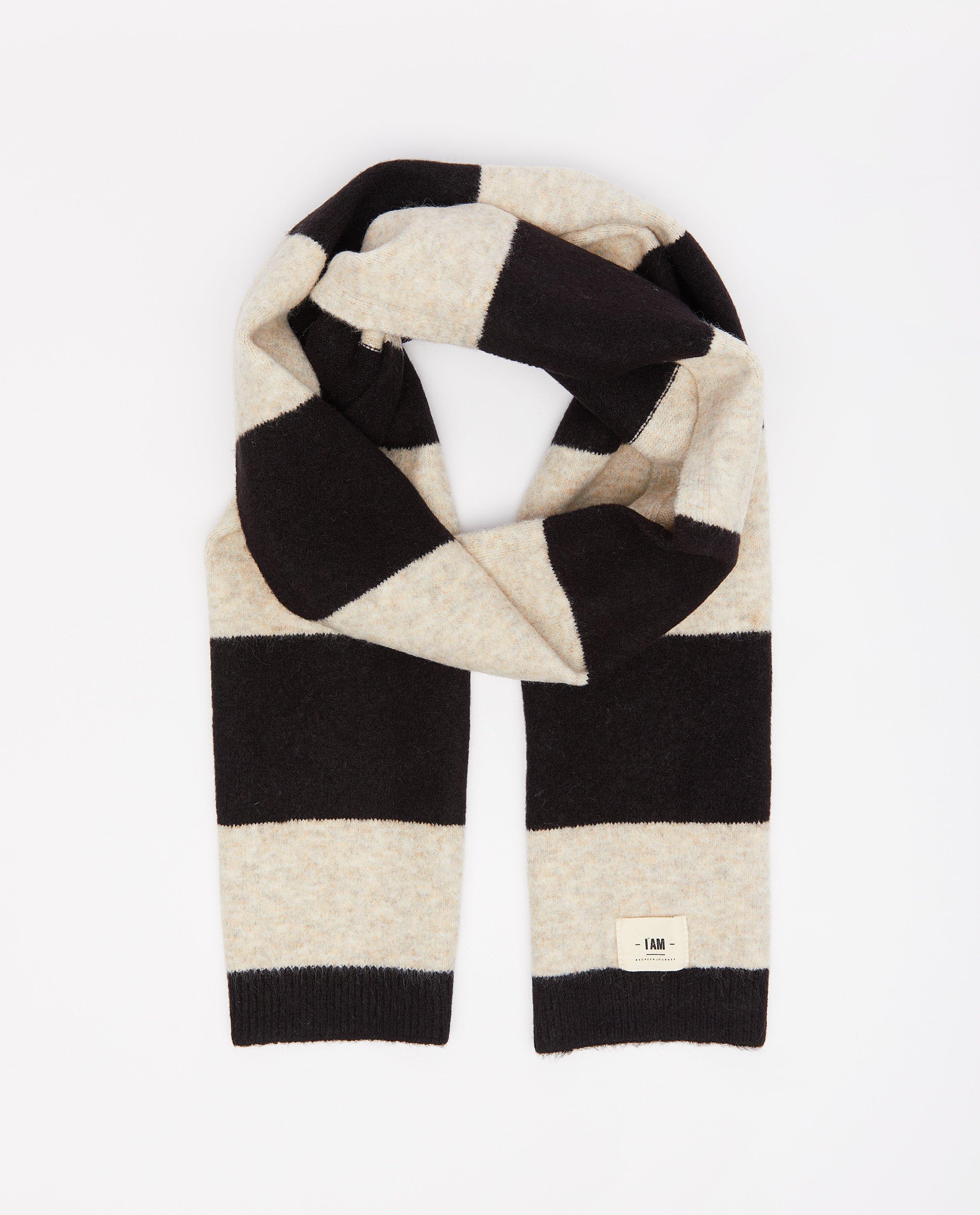 Sjaal met strepen, dames - Product Detail - zwart - afbeelding nummer 2