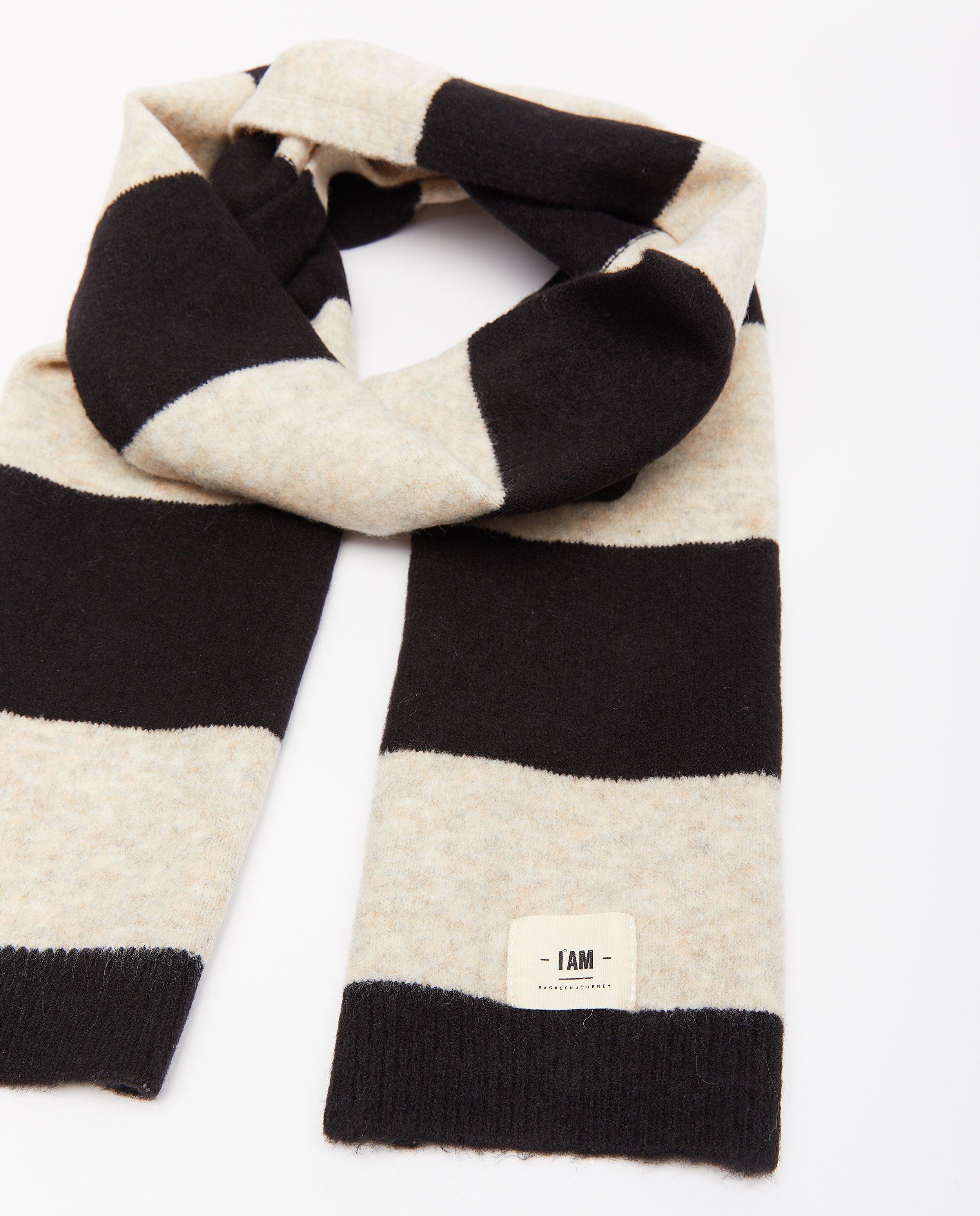 Sjaal met strepen, dames - Product Detail - zwart - afbeelding nummer 3