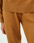 Broeken - Gebreide broek in bruin