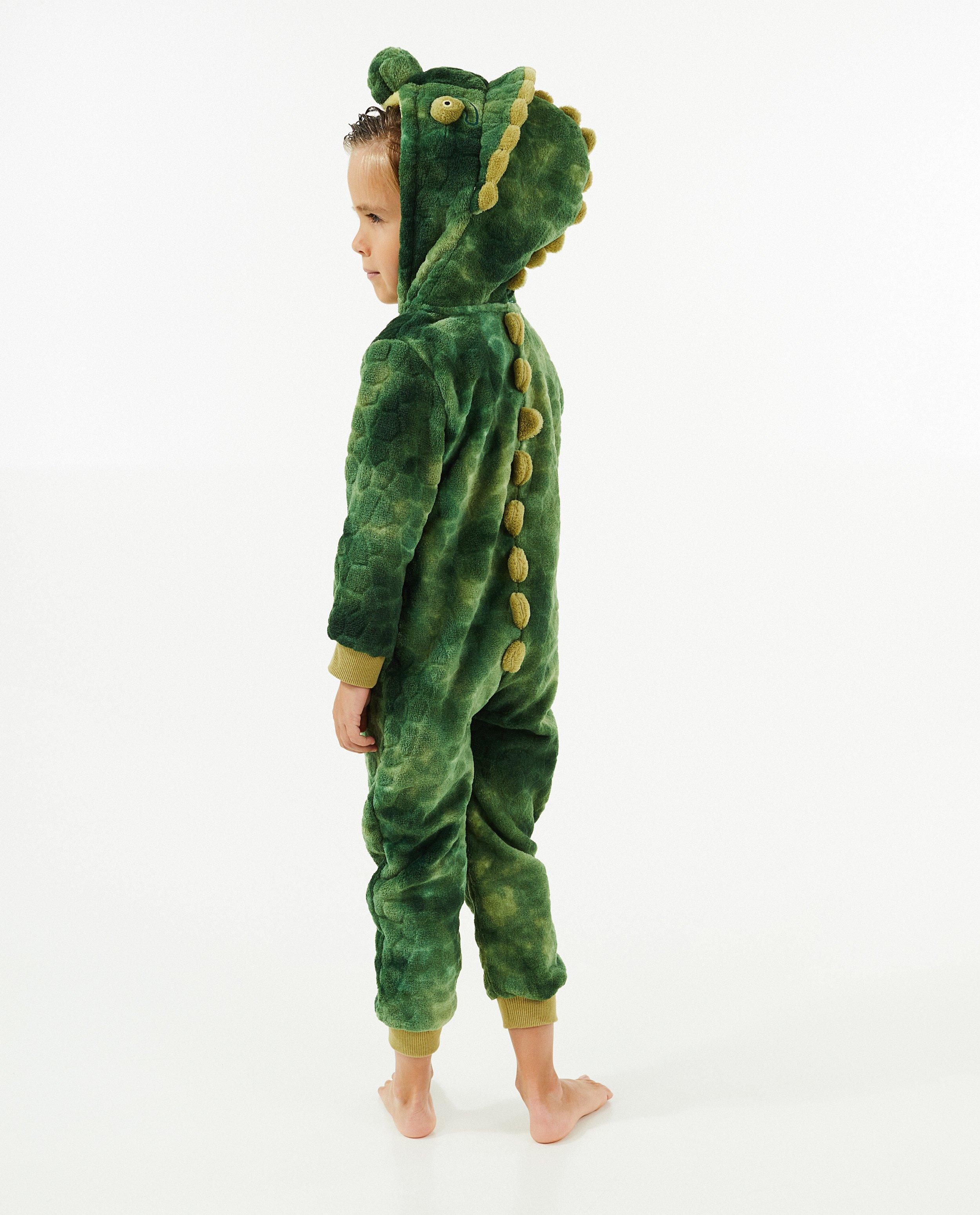 Groene kameleon-onesie, 2-7 jaar - null - Fish & Chips