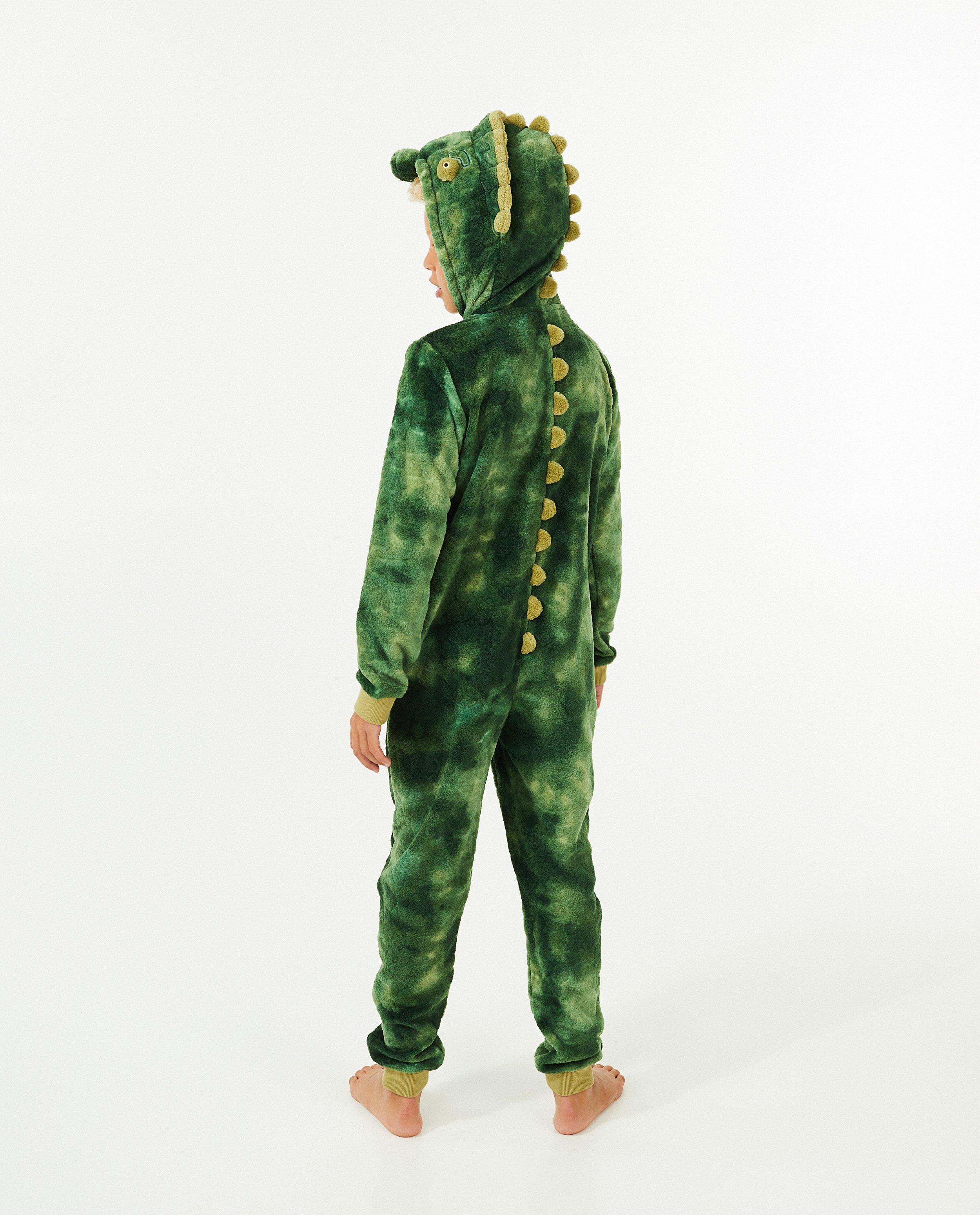Nachtkleding - Groene kameleon-onesie, 7-14 jaar