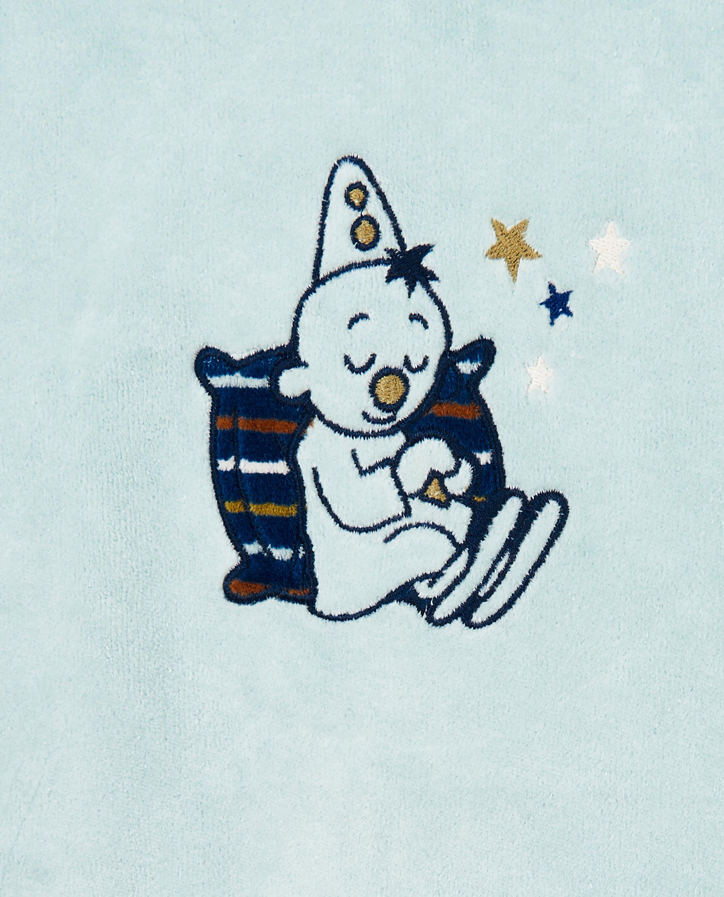 Fluwelen pyjama met print - Product Detail - blauw - afbeelding nummer 3