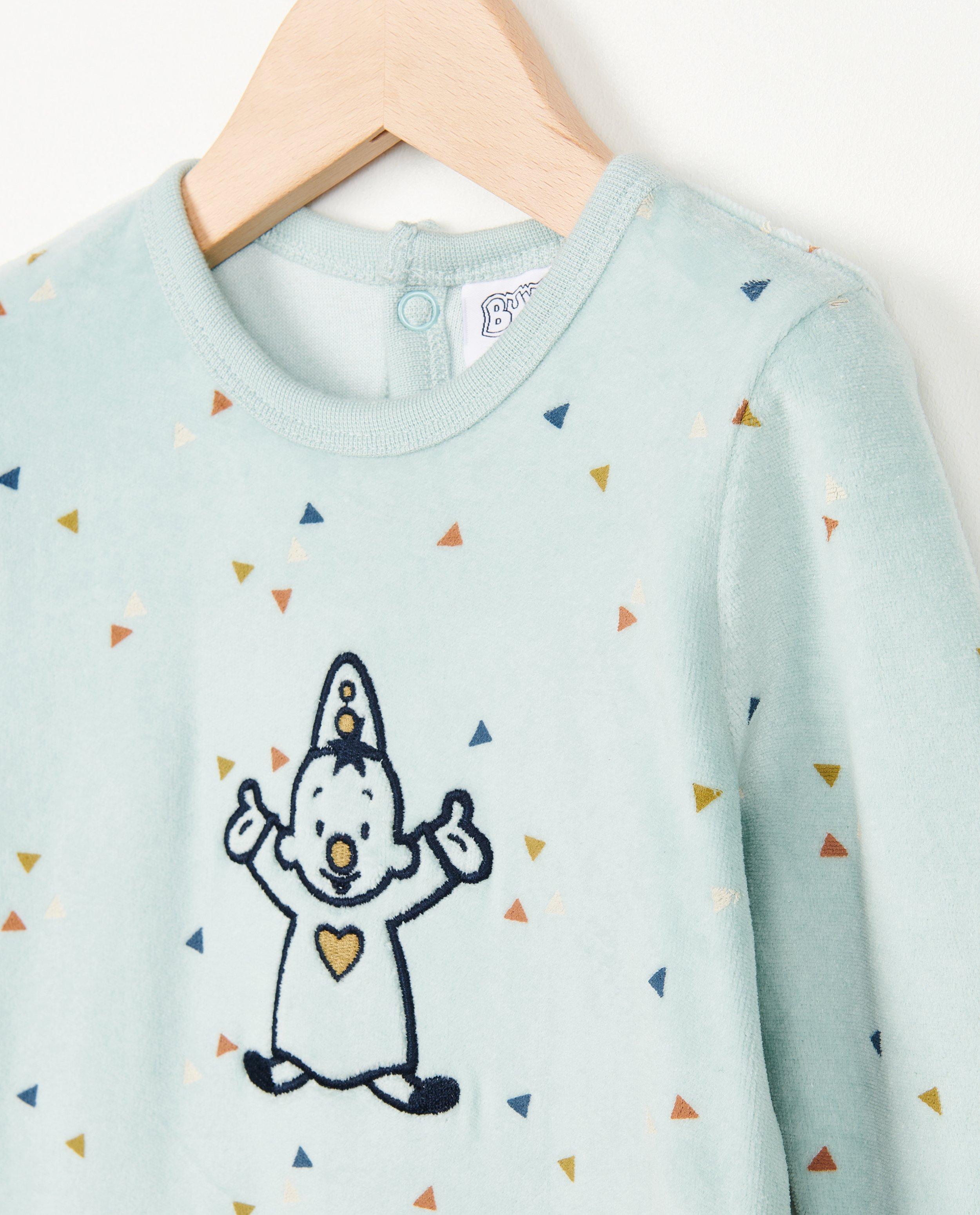 Fluwelen pyjama met print - Product Detail - blauw - afbeelding nummer 3