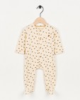 Offwhite pyjama-onesie met print - null - Newborn 50-68