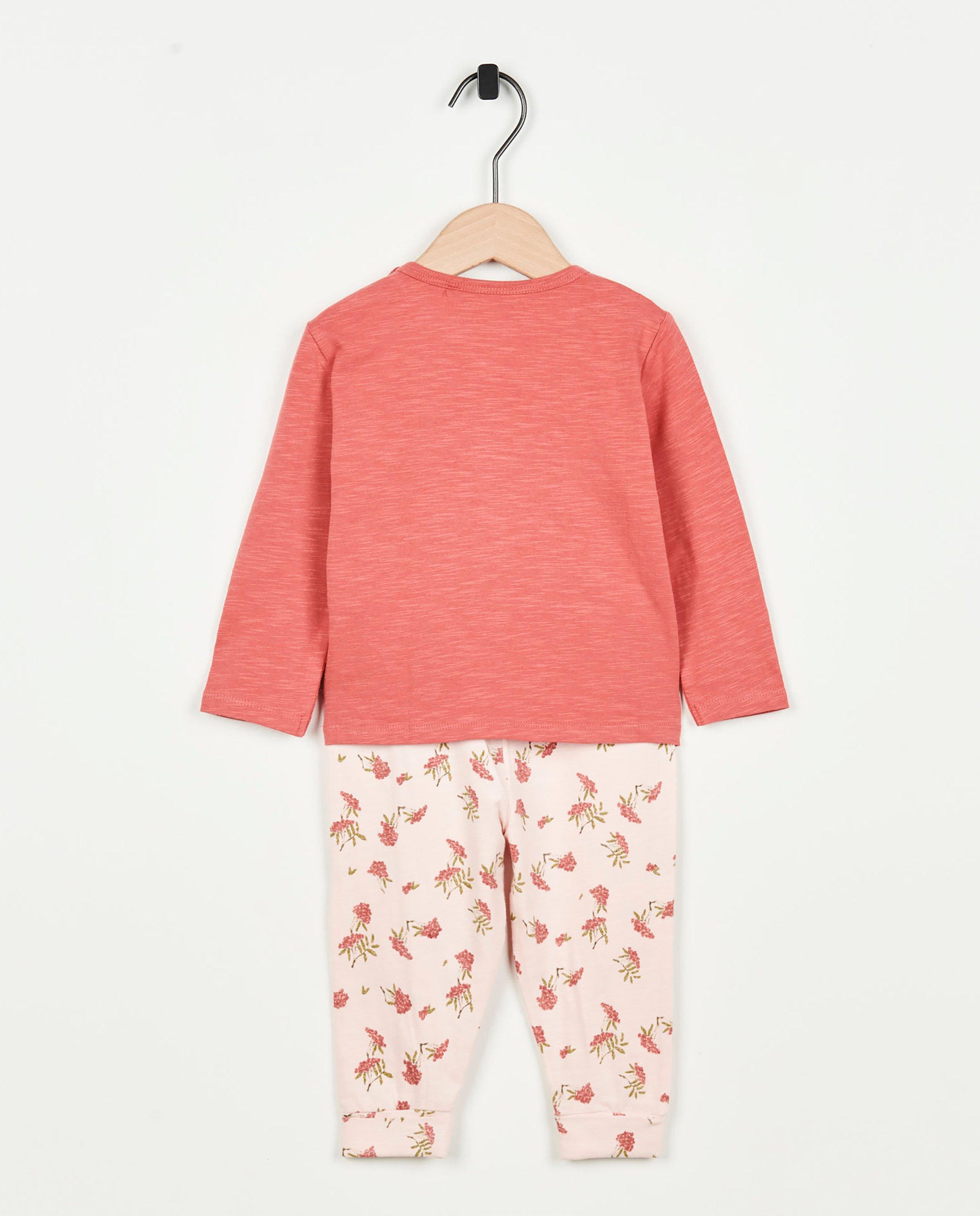 Roze pyjama met print - Product Detail - donkerrood - afbeelding nummer 3