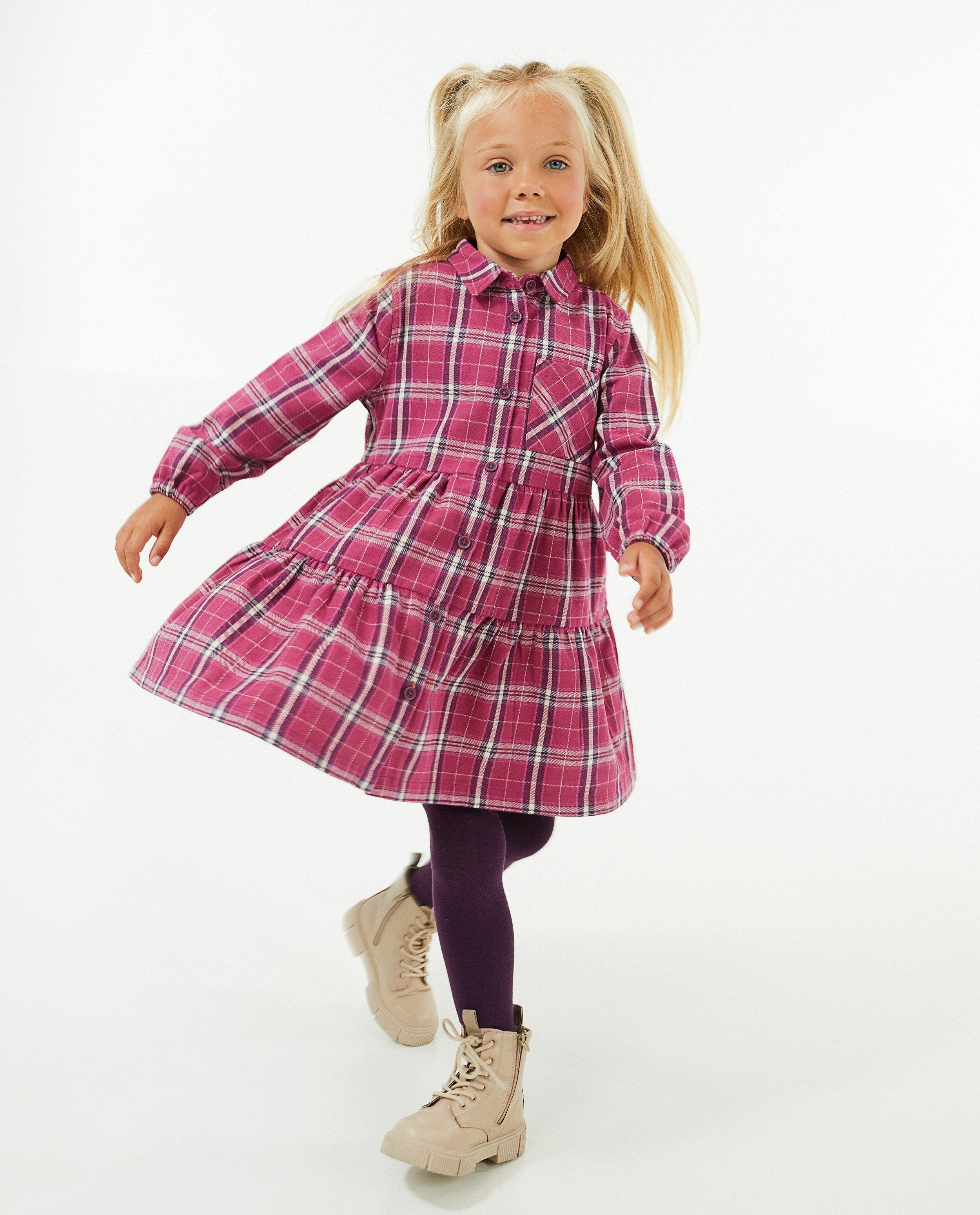 Robe en flanelle à carreaux - null - Maya