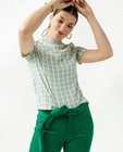 Hemden - Geruit hemdje met korte mouwen