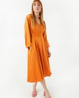 Robes - Robe orange en satin