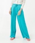 Pantalons - Pantalon turquoise satiné