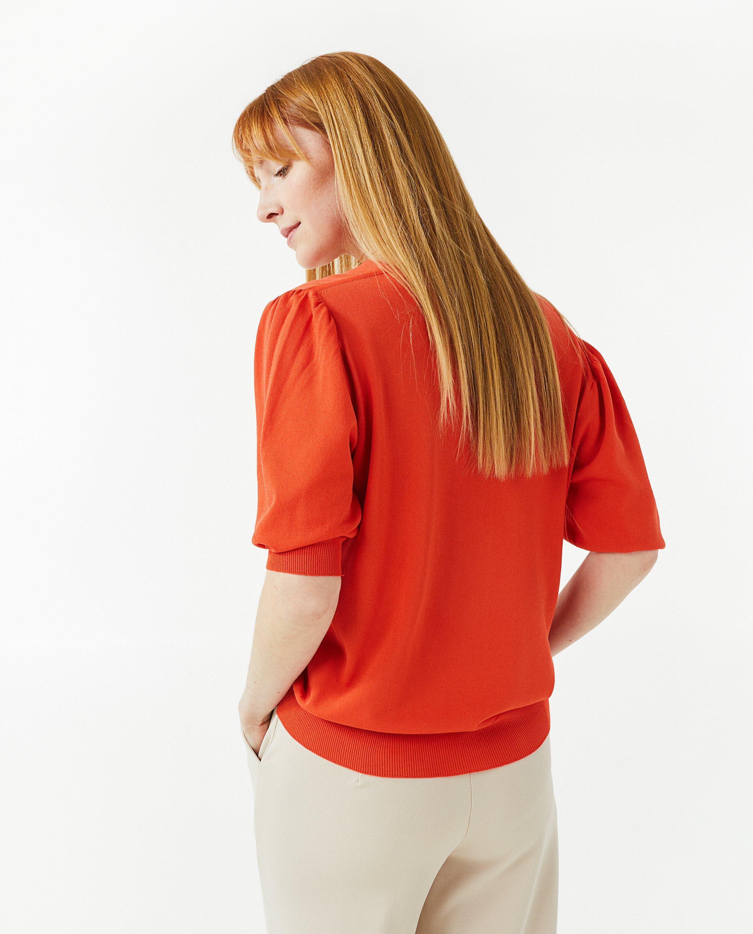 Rode trui met v-hals - Product Detail - feloranje - afbeelding nummer 4