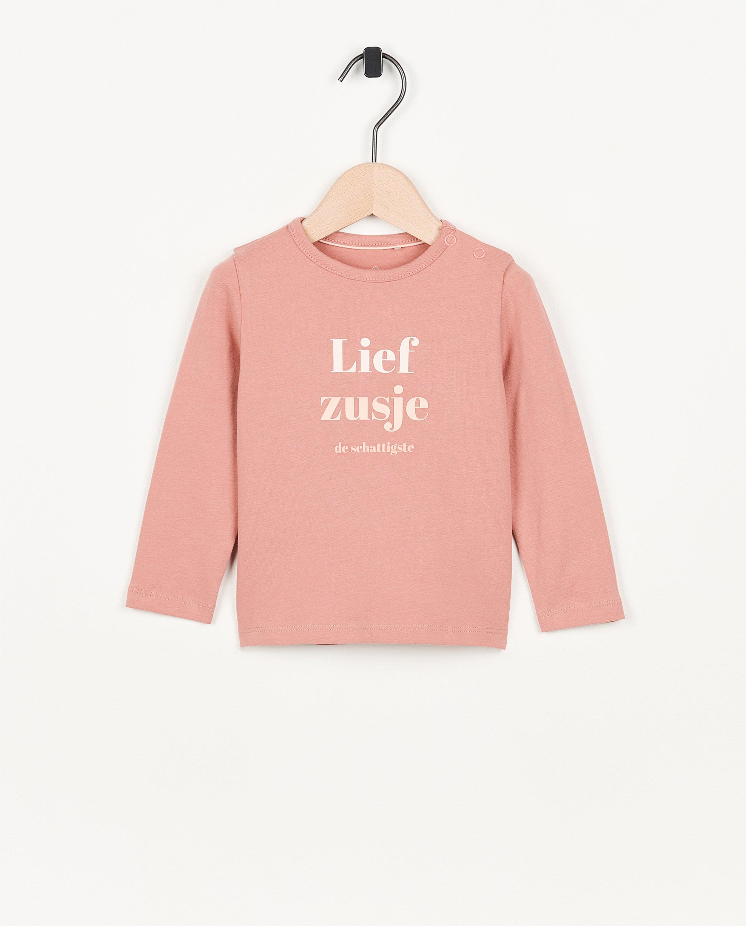 T-shirt à manches longues avec inscription (NL) - null - Cuddles and Smiles