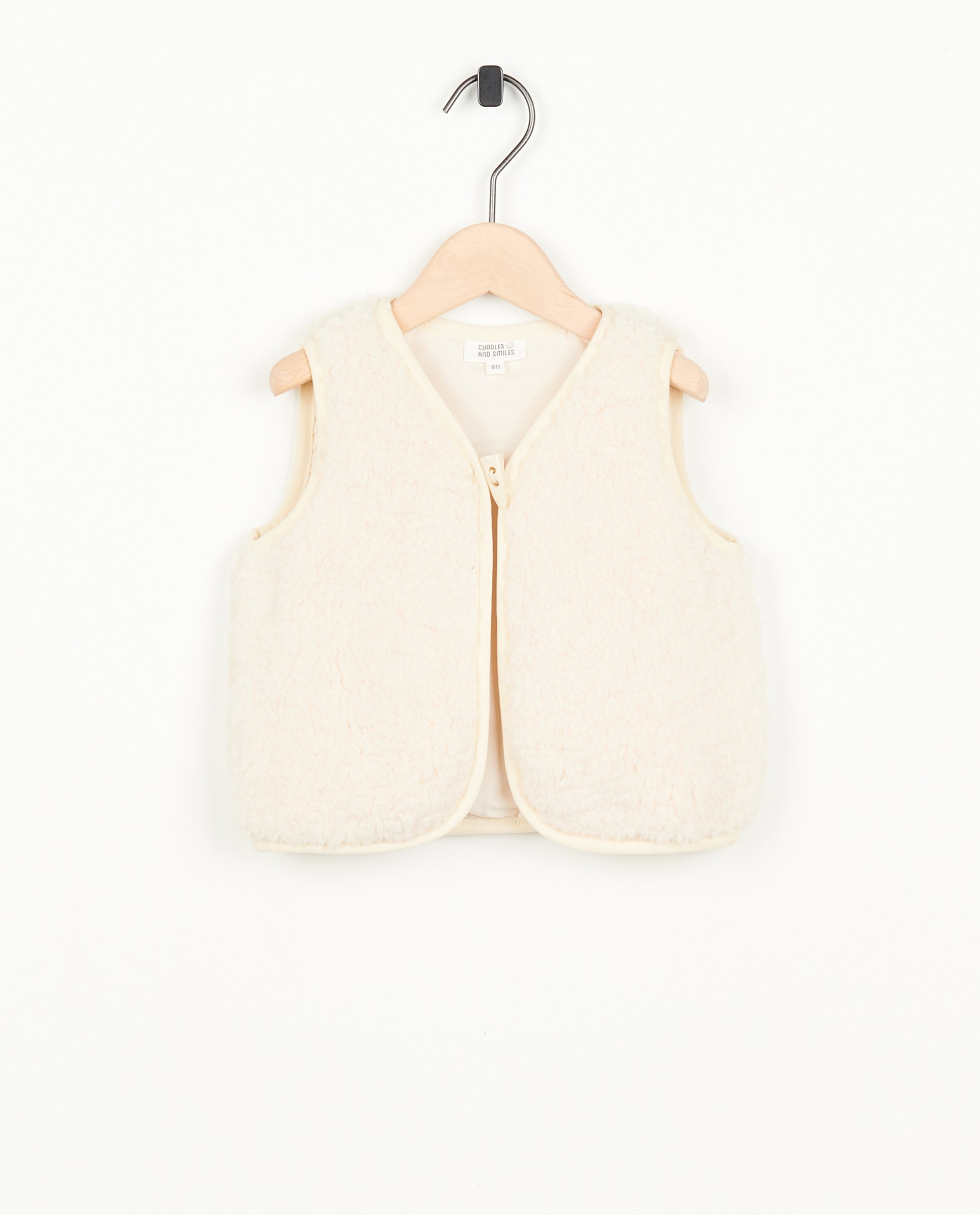 Wit vest van teddy - null - Cuddles and Smiles