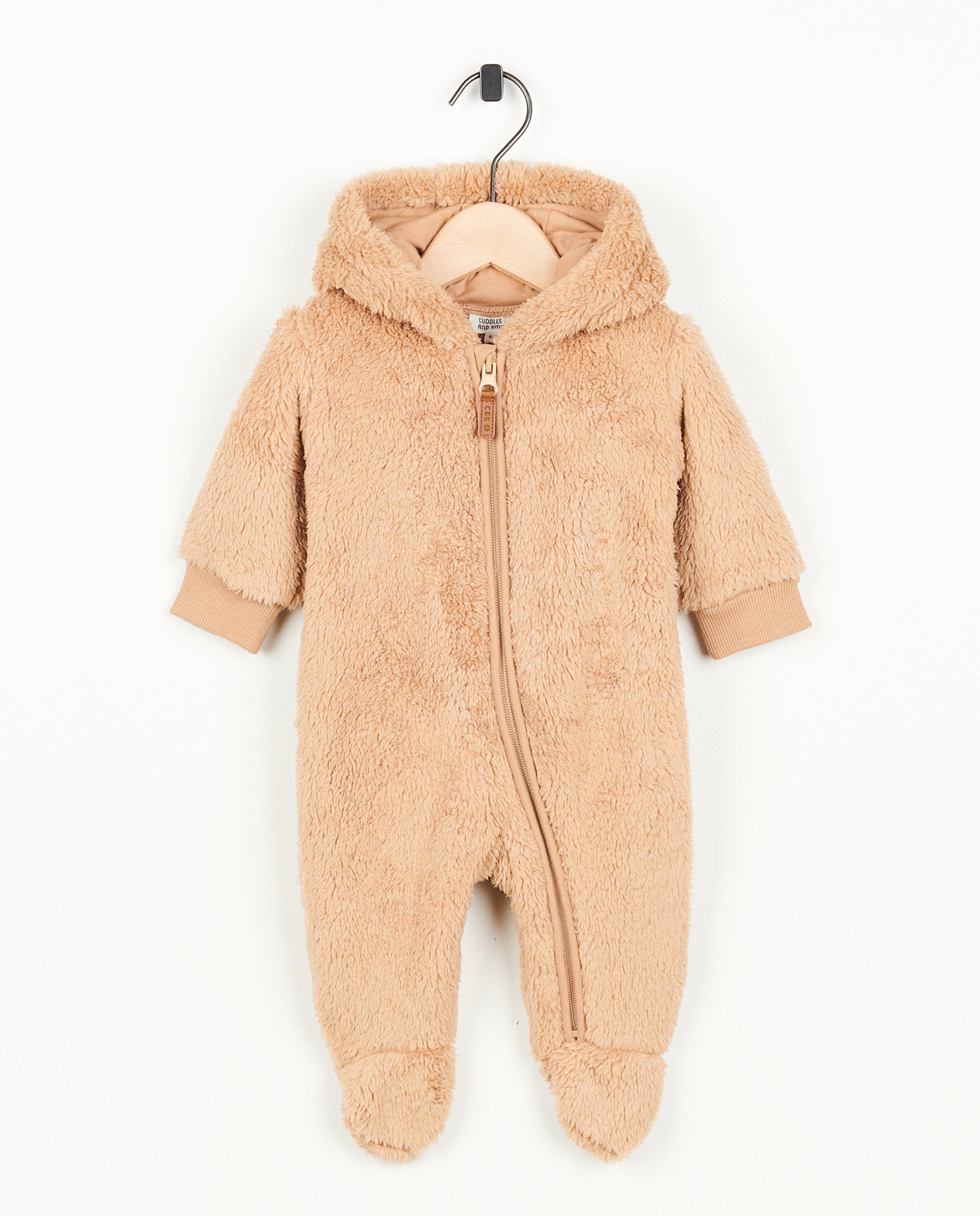 Combinaisons - Combinaison ourson beige en peluche