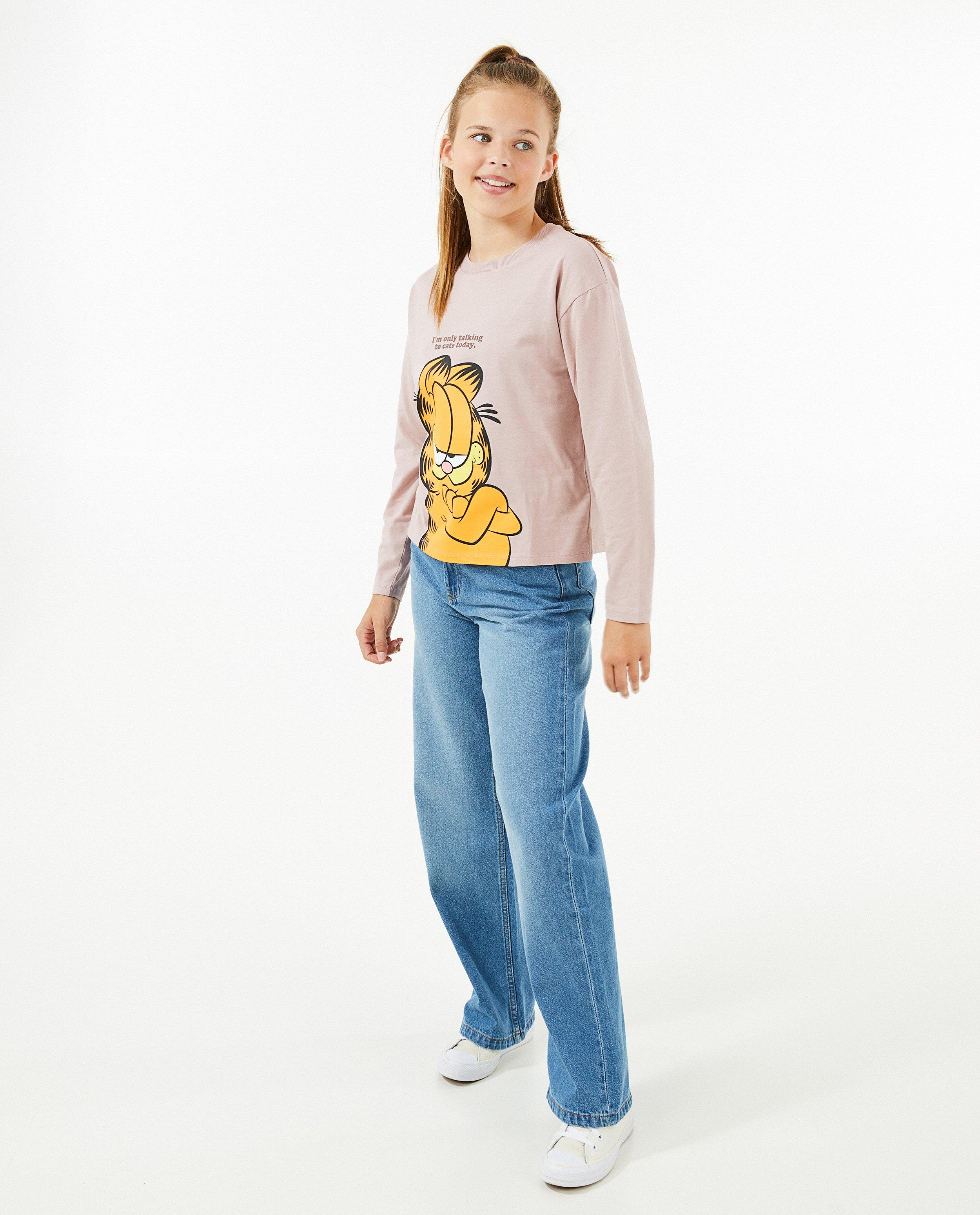 Oudroze longsleeve met print - null - Groggy