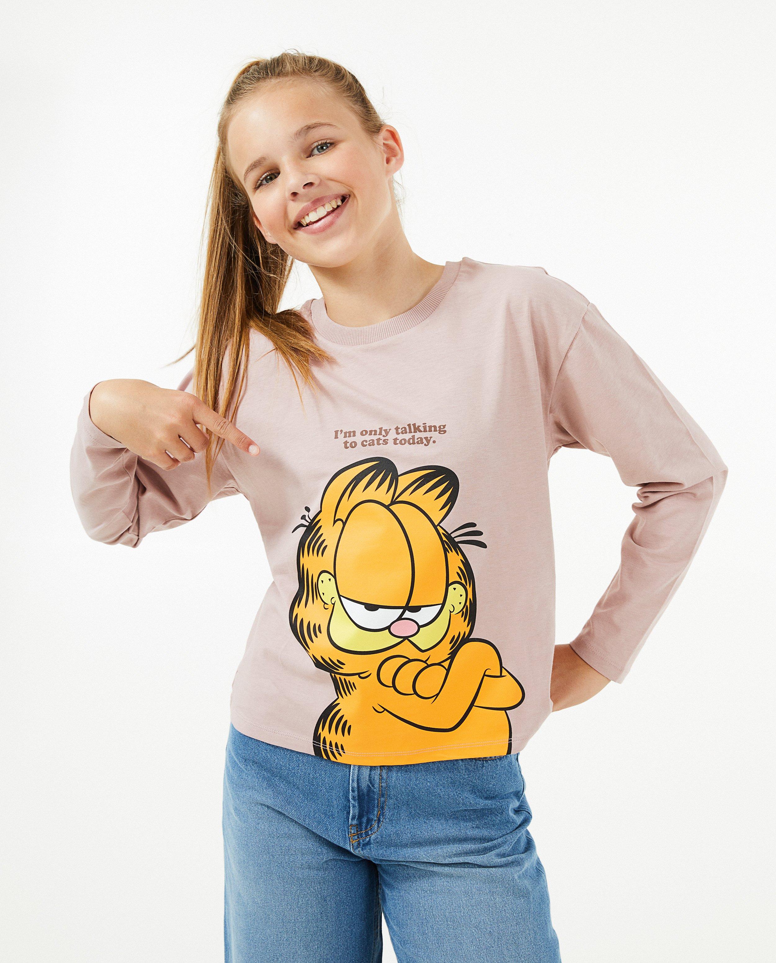 T-shirts - Oudroze longsleeve met print