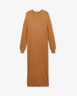 Kleedjes - Gebreide maxi-jurk in bruin