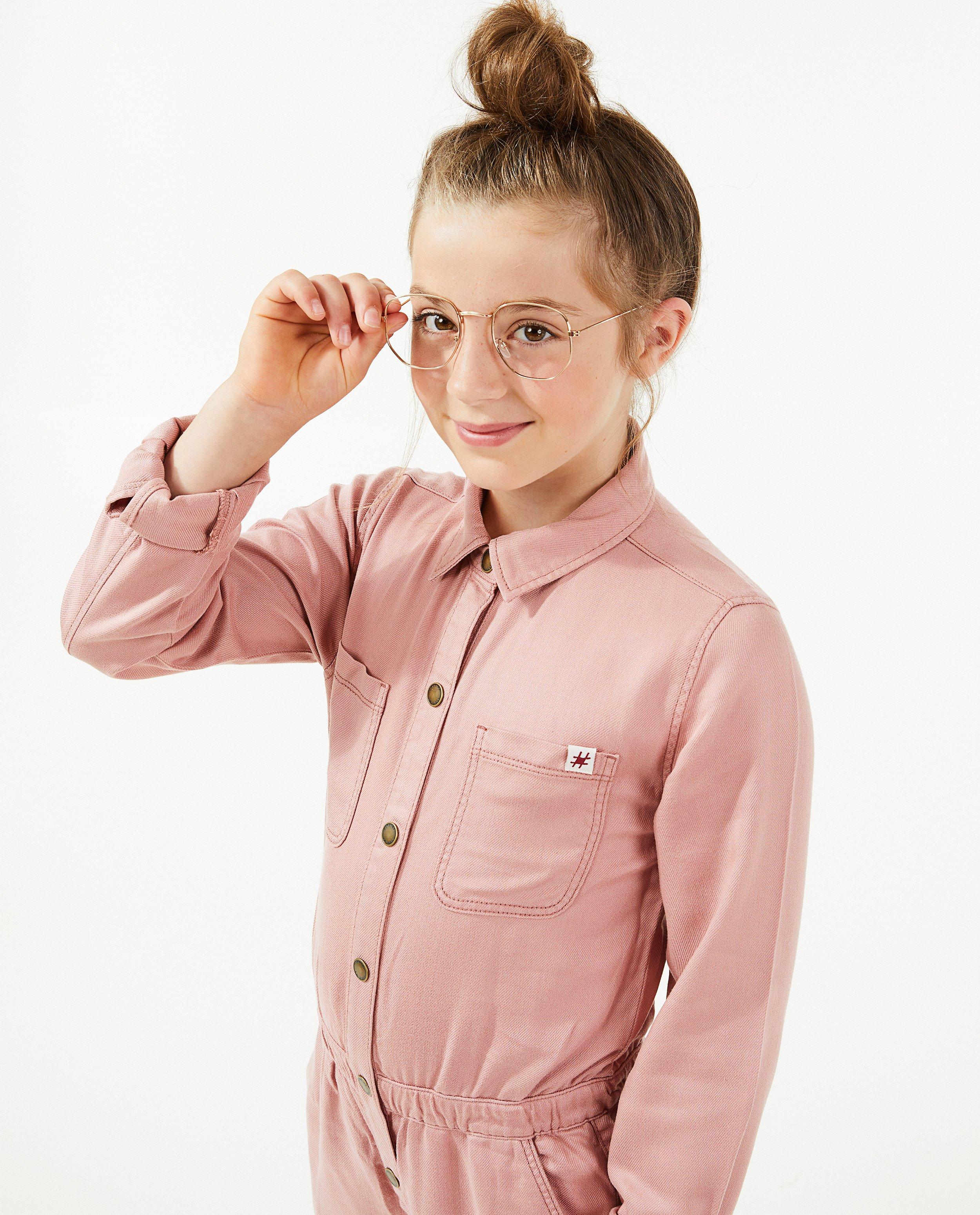 Jumpsuit - Roze jumpsuit met drukknopen