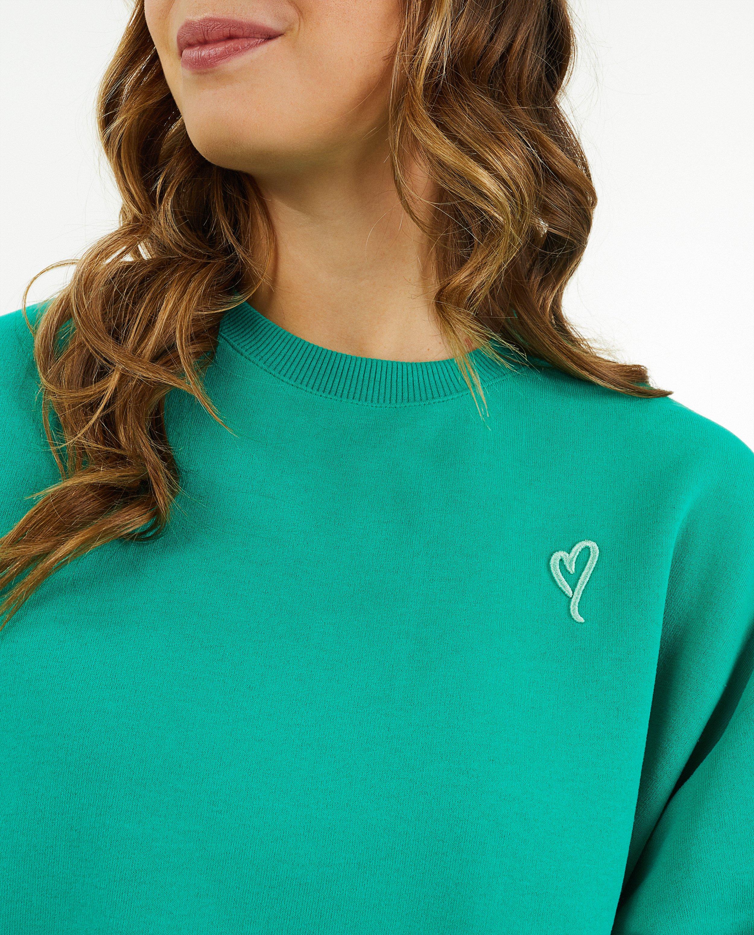 Sweat fuchsia &agrave; inscription - D&eacute;tails du produit - khaki - image num&eacute;ro 4
