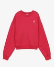 Sweaters - Fuchsia sweater met opschrift