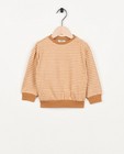 Bruine sweater met ruitpatroon - null - Cuddles and Smiles