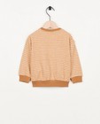 Sweaters - Bruine sweater met ruitpatroon