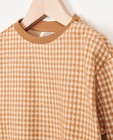Sweaters - Bruine sweater met ruitpatroon