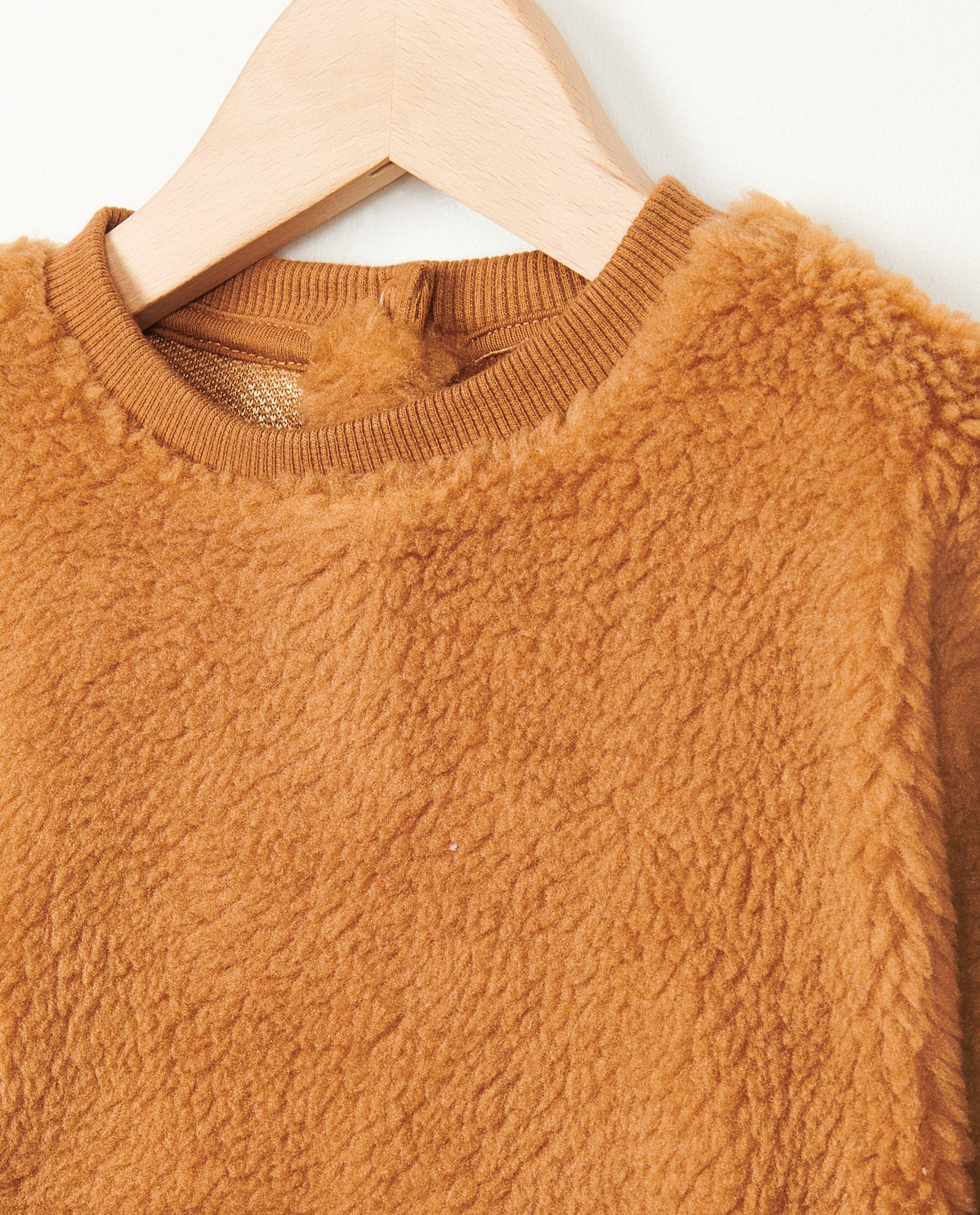 Sweaters - Bruine sweater van teddy