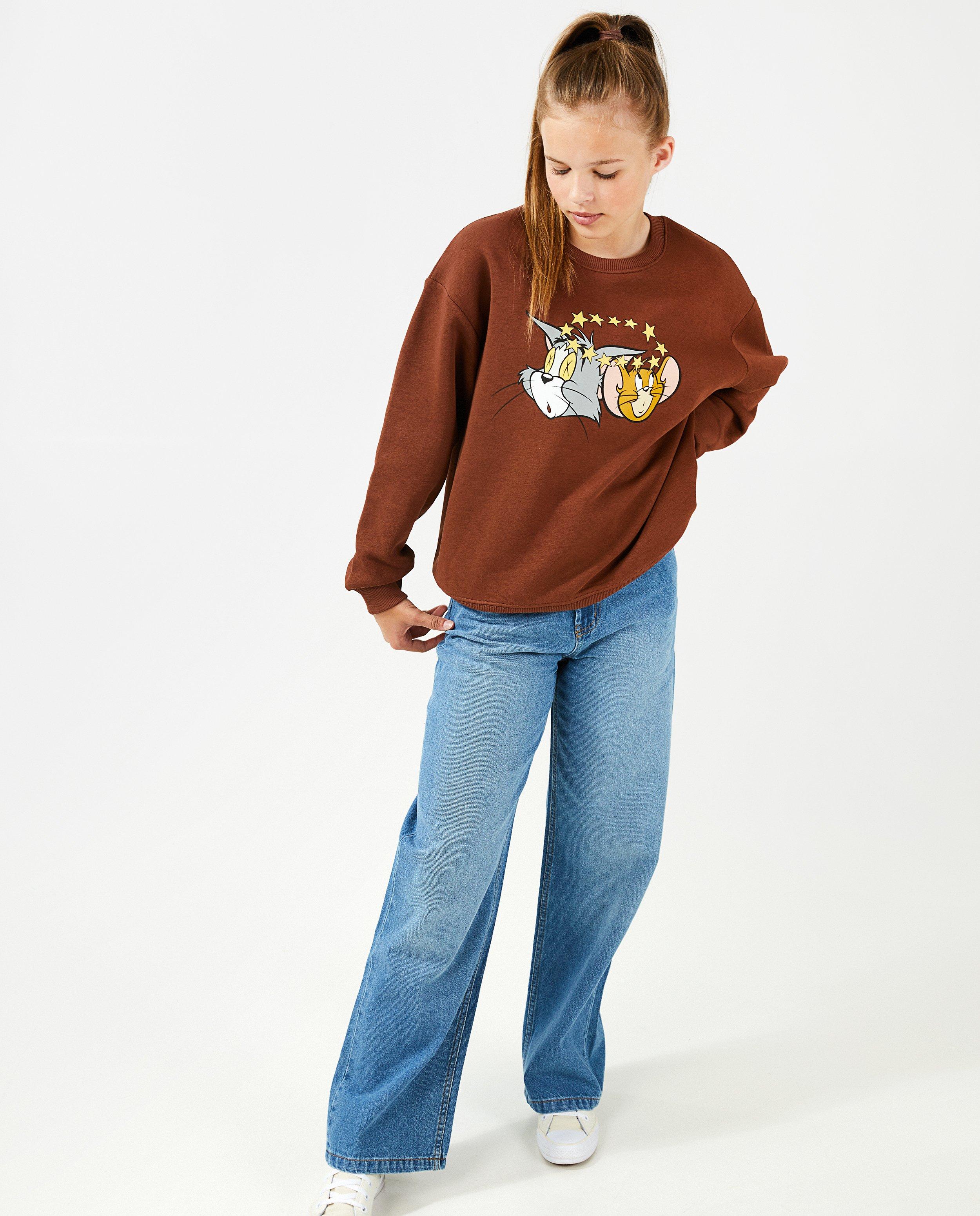 Blauwe jeans, flared fit - null - Groggy