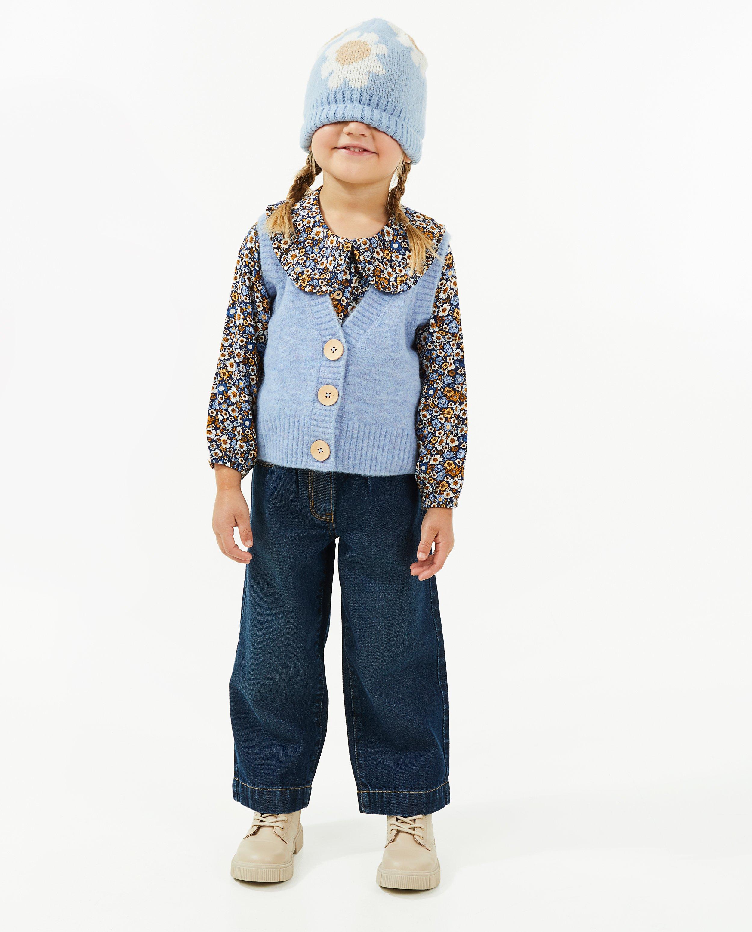 Gilet bleu en fin tricot - null - Milla Star