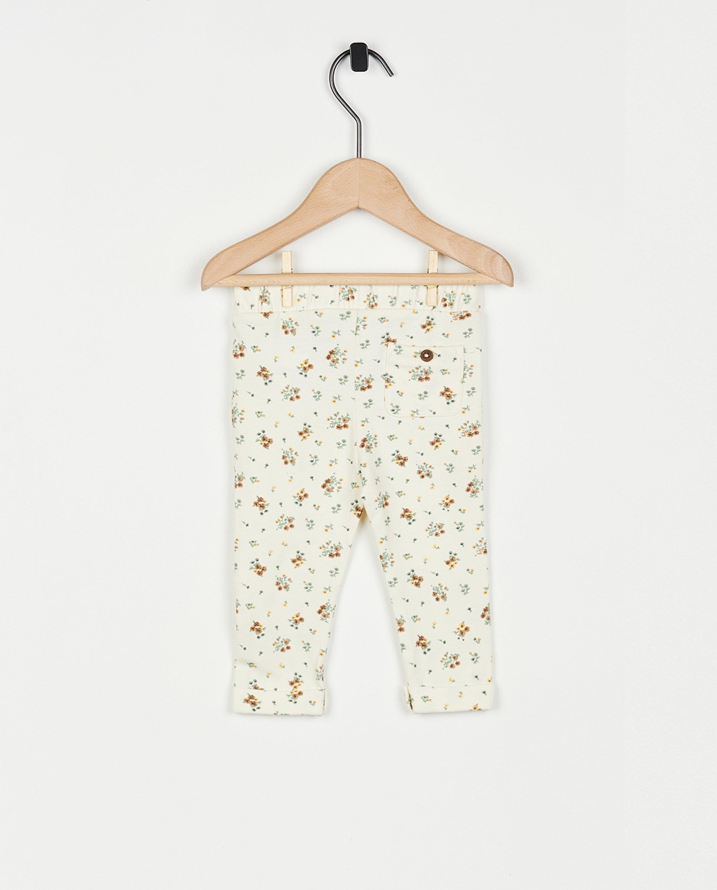 Leggings - Leggings blancs à imprimé fleuri