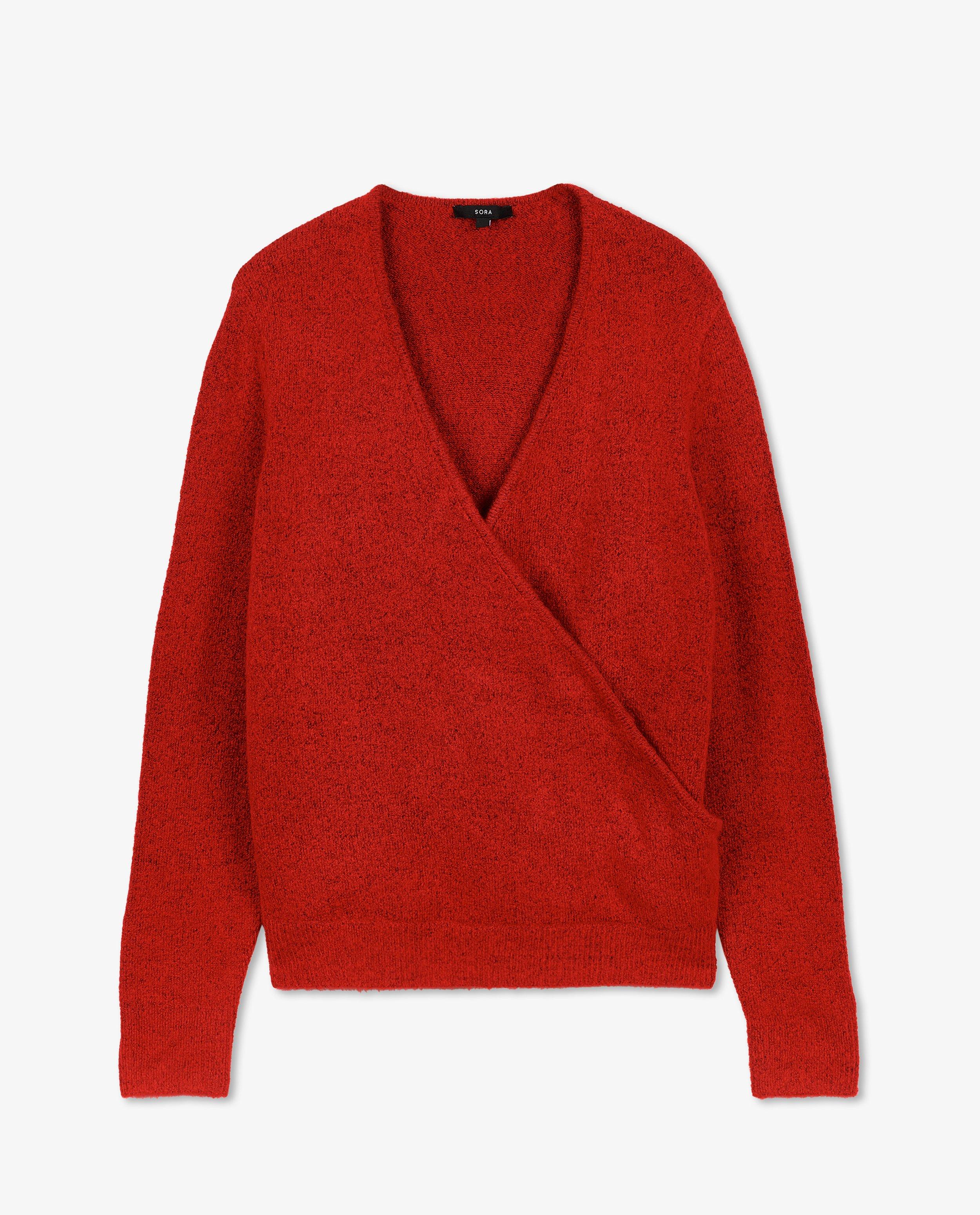 Pulls - Pull cache-cœur rouge