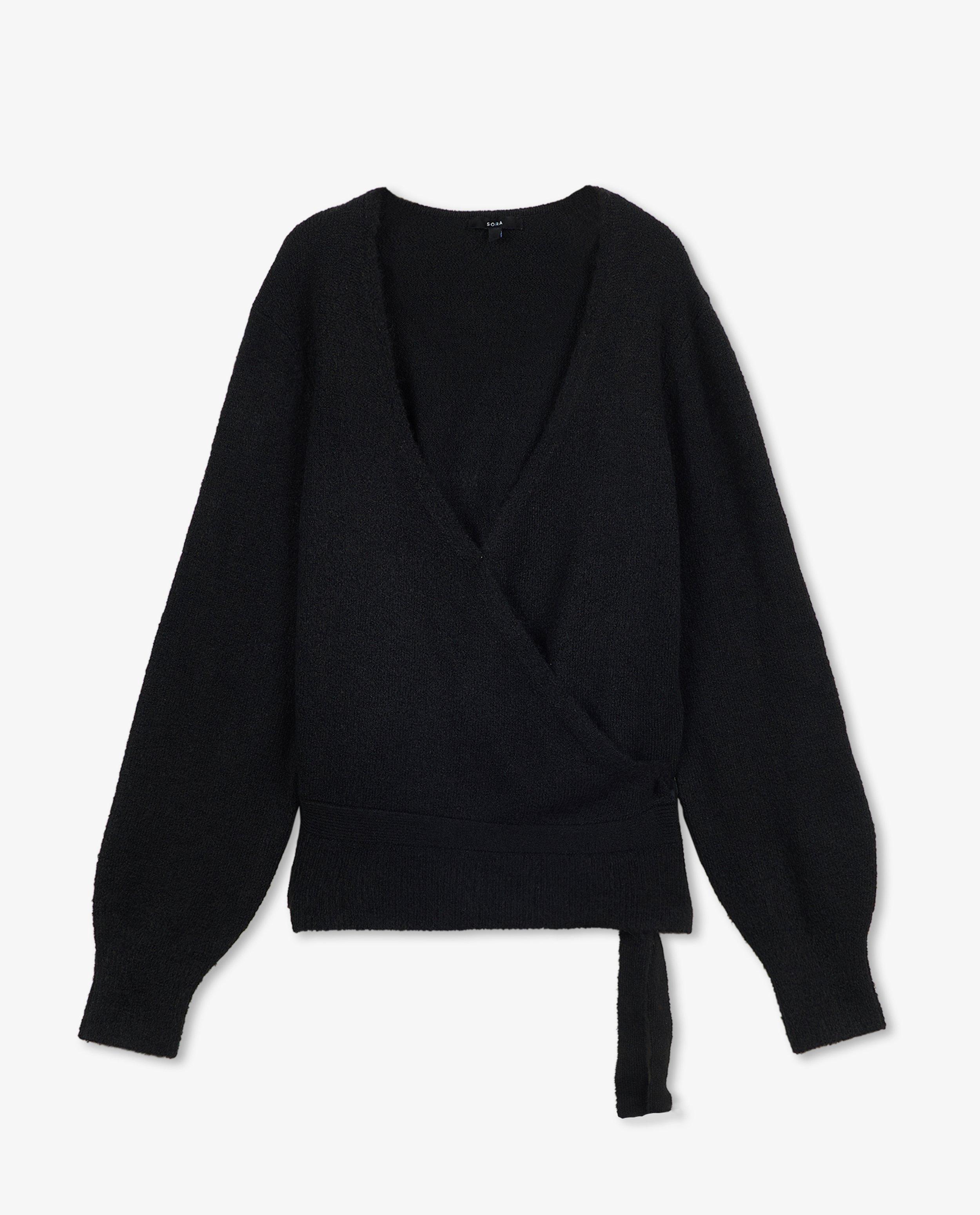 Zwarte cache coeur-trui - Product Detail - zwart - afbeelding nummer 5