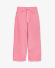 Broeken - Roze jeans, flared fit