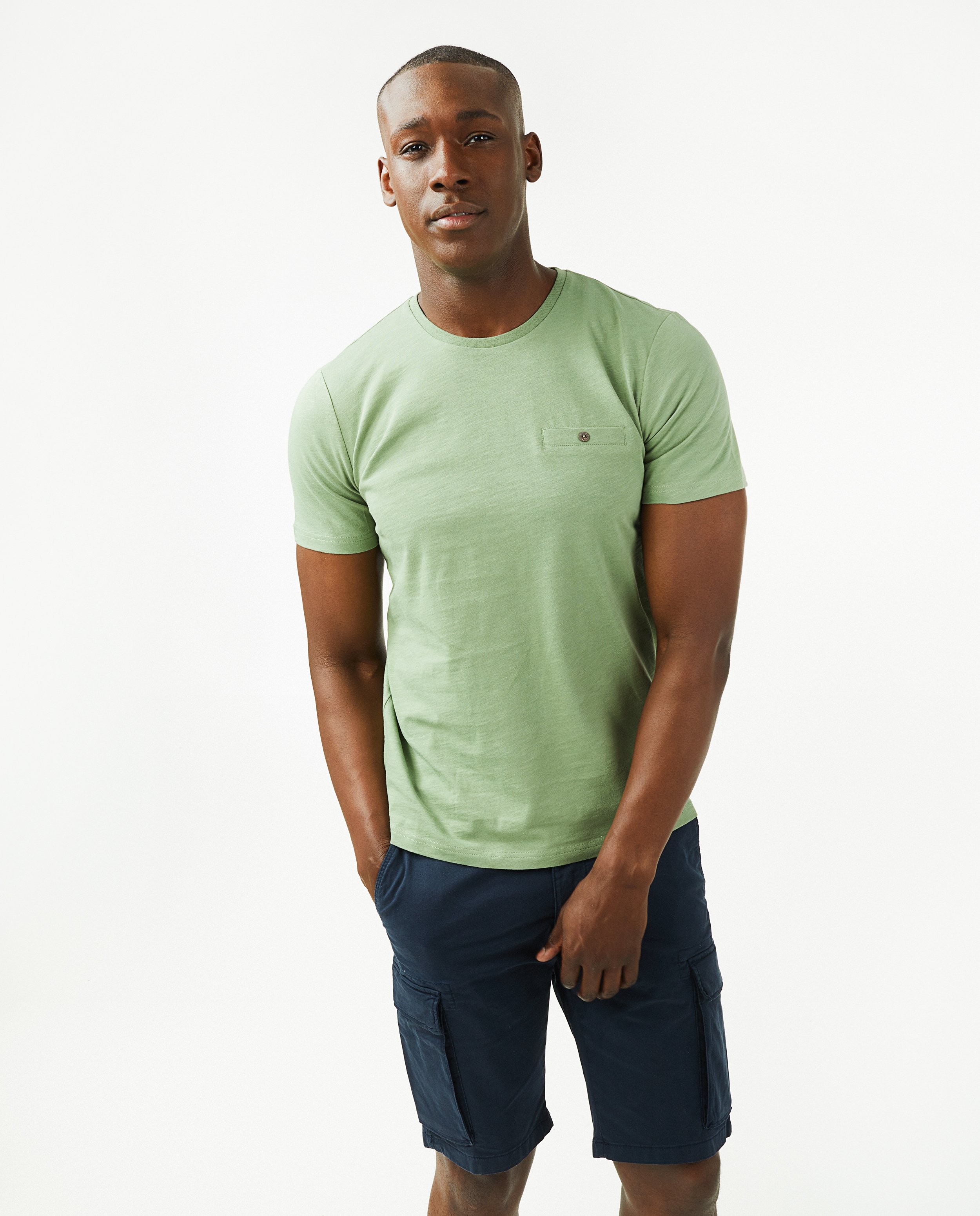 T-shirt brun avec un écusson - null - Quarterback